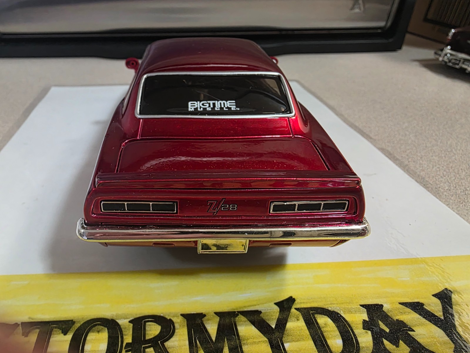 JADA BIGTIME MUSCLE 1969 CAMARO flames ULTRA RARE SCARCE 1/24 metallic red