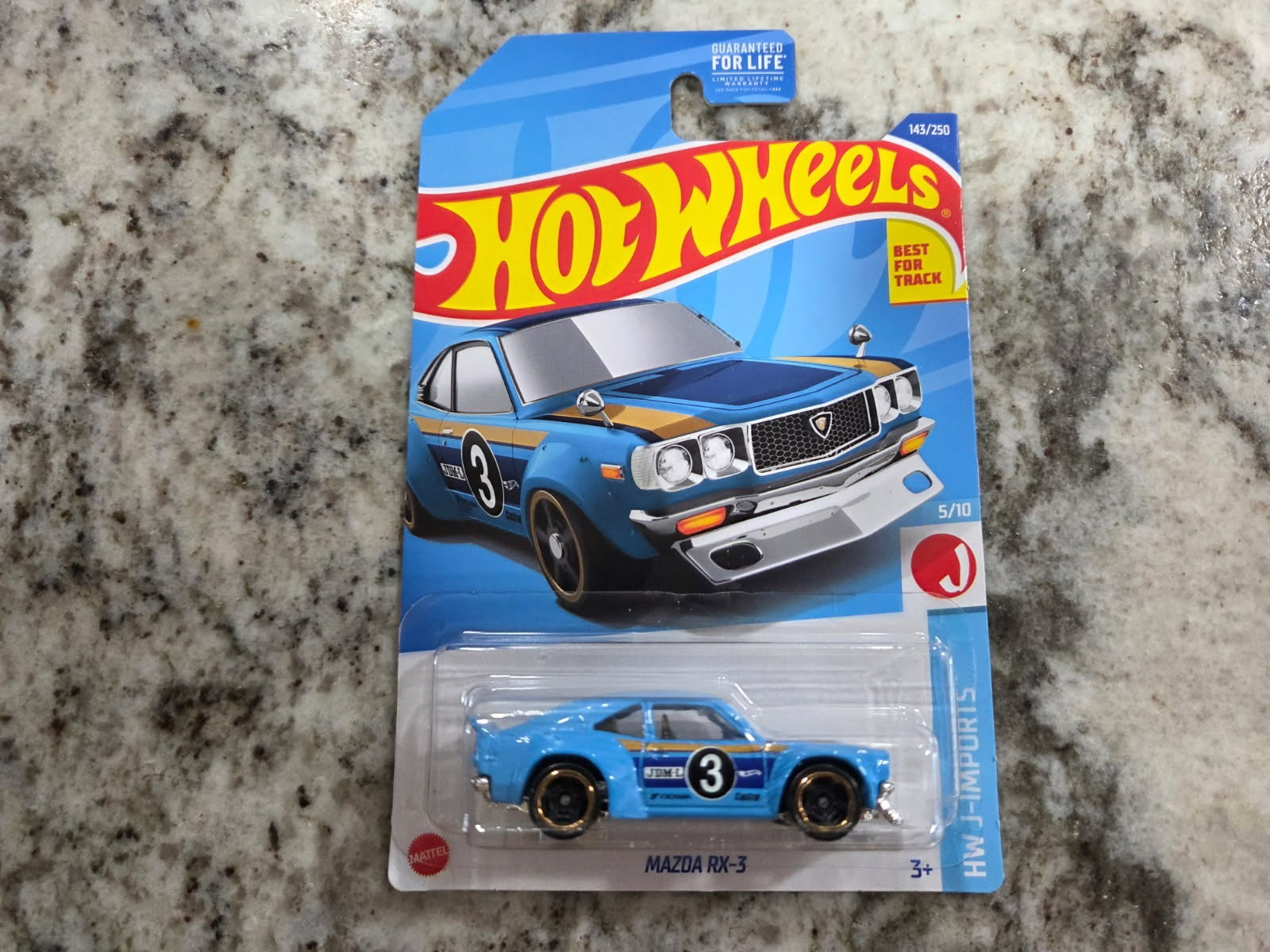 2022 Hot Wheels Kroger Exclusive HW J-Imports Mazda RX-3 BLUE
