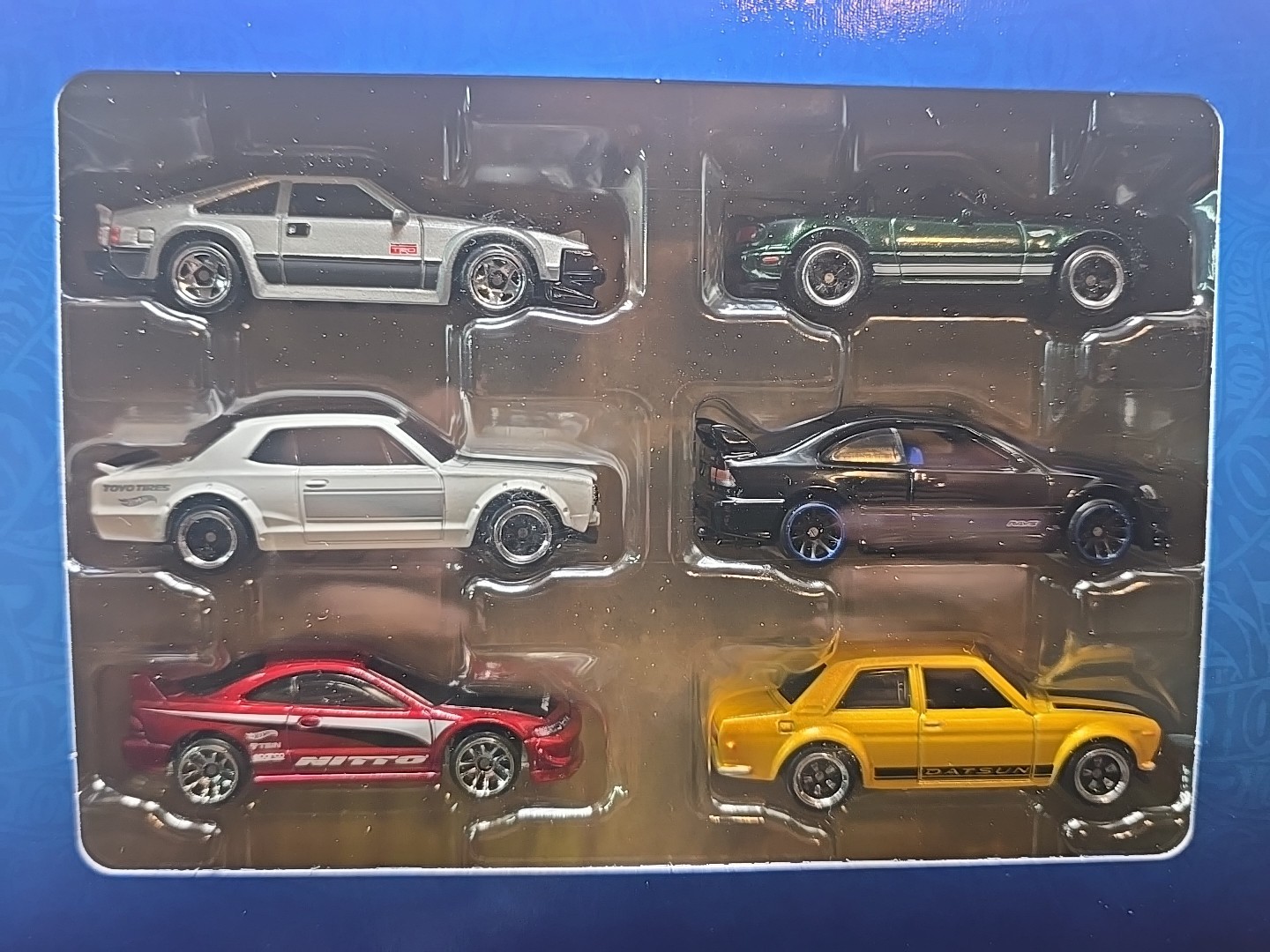 Hot Wheels JDM Silver Series 6 Pack Set Supra Skyline Civic Nissan Honda Toyota