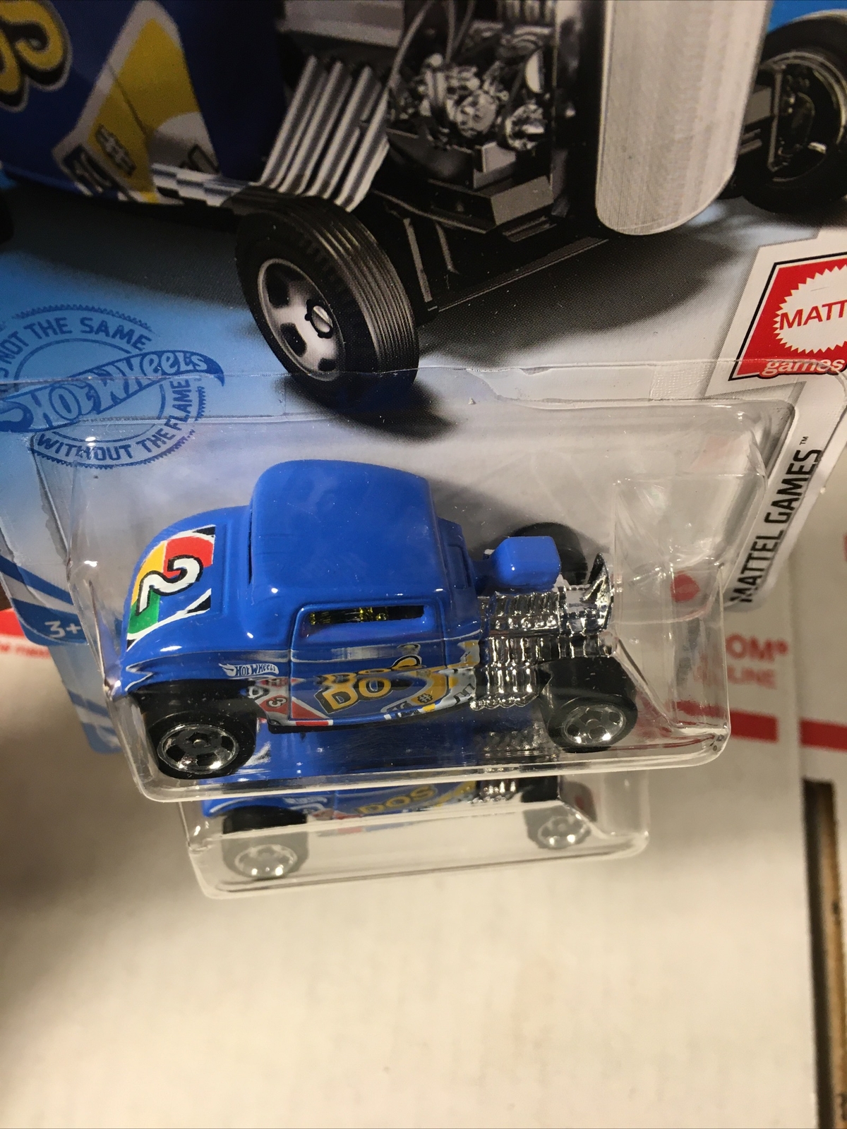 Hot Wheels 2021 Mattel Games ’32 Ford DOS Blue Lot Of 2 Free Box Ship (64)
