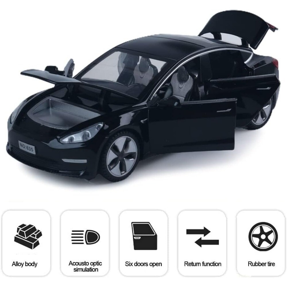 1:32 Scale Toy Model 3 Alloy Car Model Diecast Toy Vehicle for Collection Gift