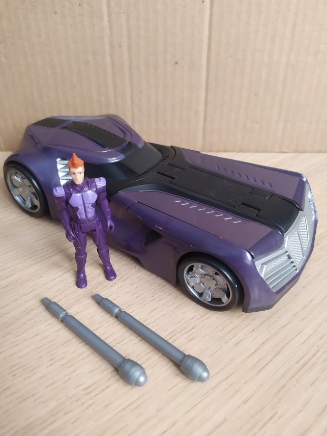 Hot Wheels Battle Force 5 : Stanford & Reverb (2009),figure & vehicle,complete