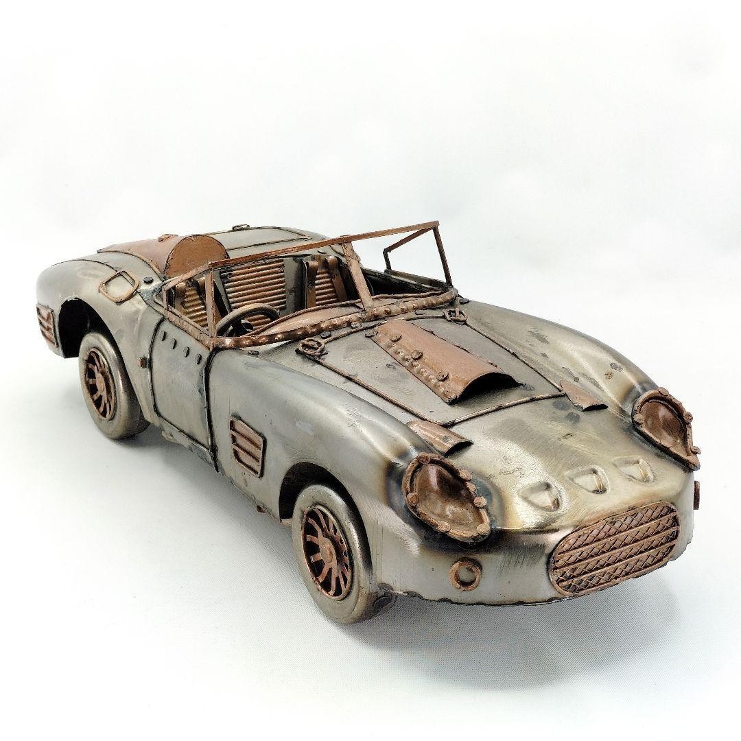Steampunk tin mini car vintage object