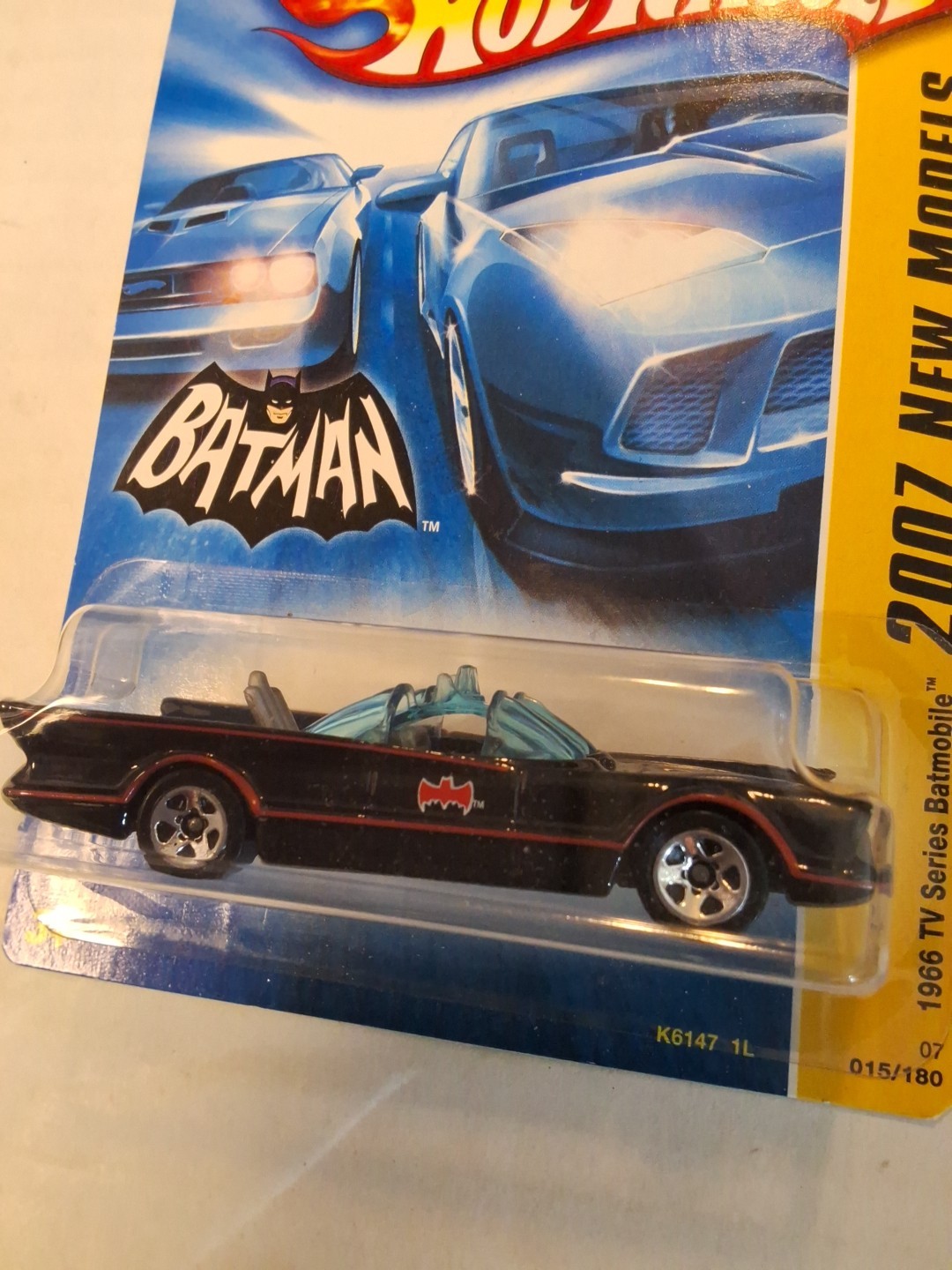🦇2007 Mattel Hot Wheels 1966 BATMOBILE 1:64 Die-Cast Car. Batman TV DC Comics