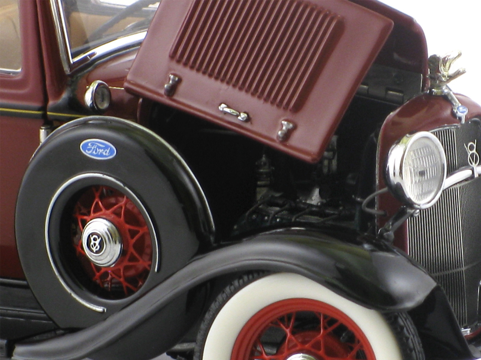 Ford 18Racing Race Car Racer12Classic Car Custom GT Built Metal1 24Model Hot Rod