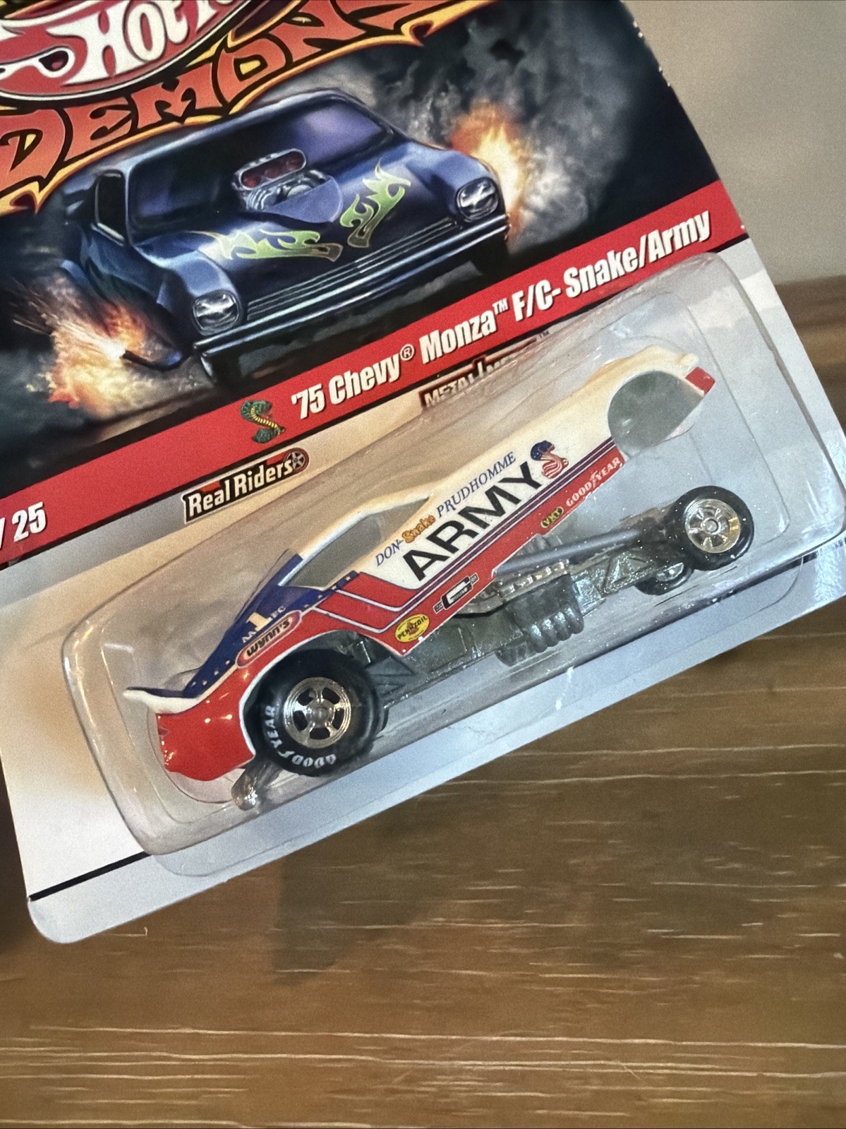 Hot Wheels Drag Strip Demons #21/25 Bruce Larson’s ’75 Chevy Monza F/C w RRs