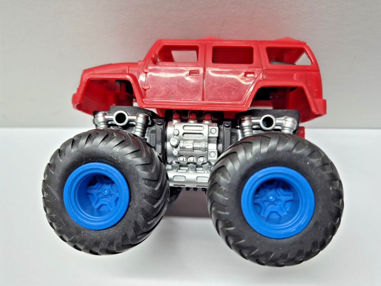 Kid Connection Red Hummer Monster Truck With Blue Rims Friction-Powered