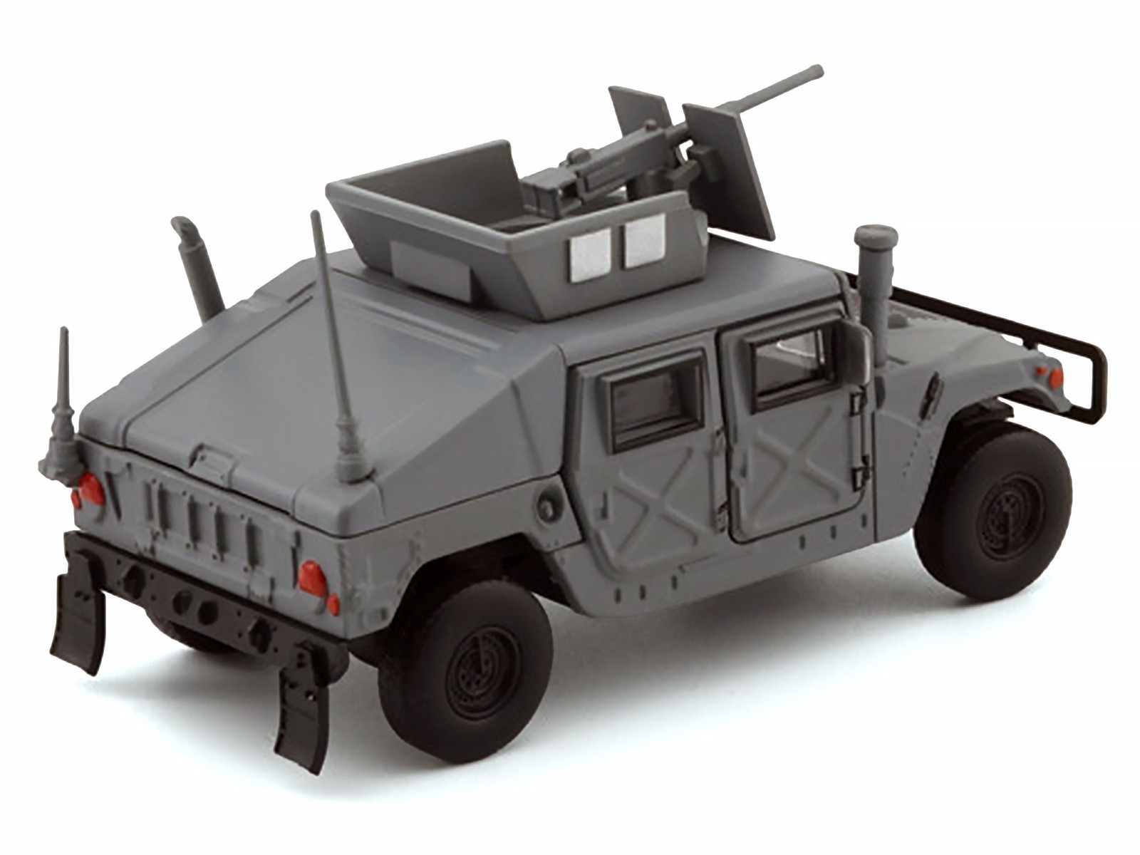 HUMVEE 4-CT MILITARY VEHICLE MATT GRAY 1/64 DIECAST BY BM CREATIONS 64B0461