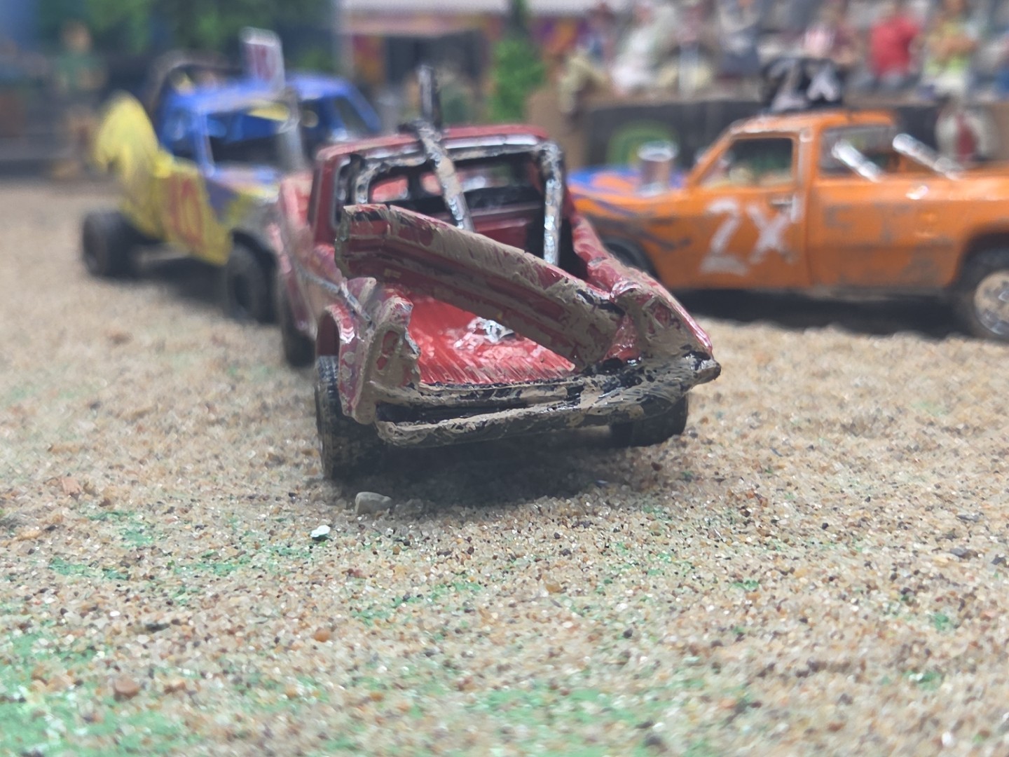 DEMO DERBY CUSTOM DEMOLITION Truck #71 1979 FORD F250 1/64 Junk Yard RANGER XLT