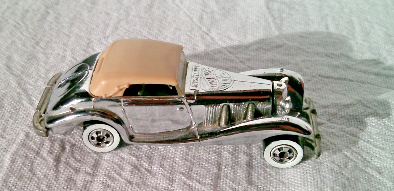 Hot Wheels Mercedes 540K 1988 20th Anniversary Chrome Loose