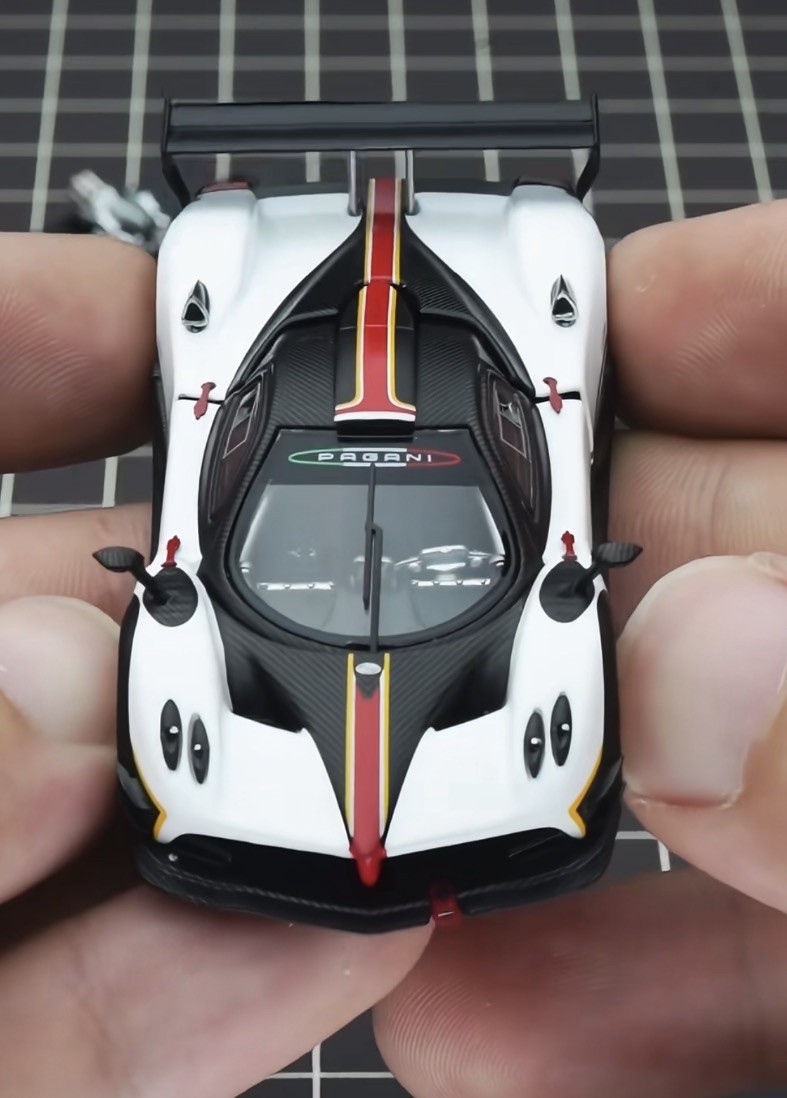 AR Box Pagani Zonda R White 1/64 Diecast Model Car