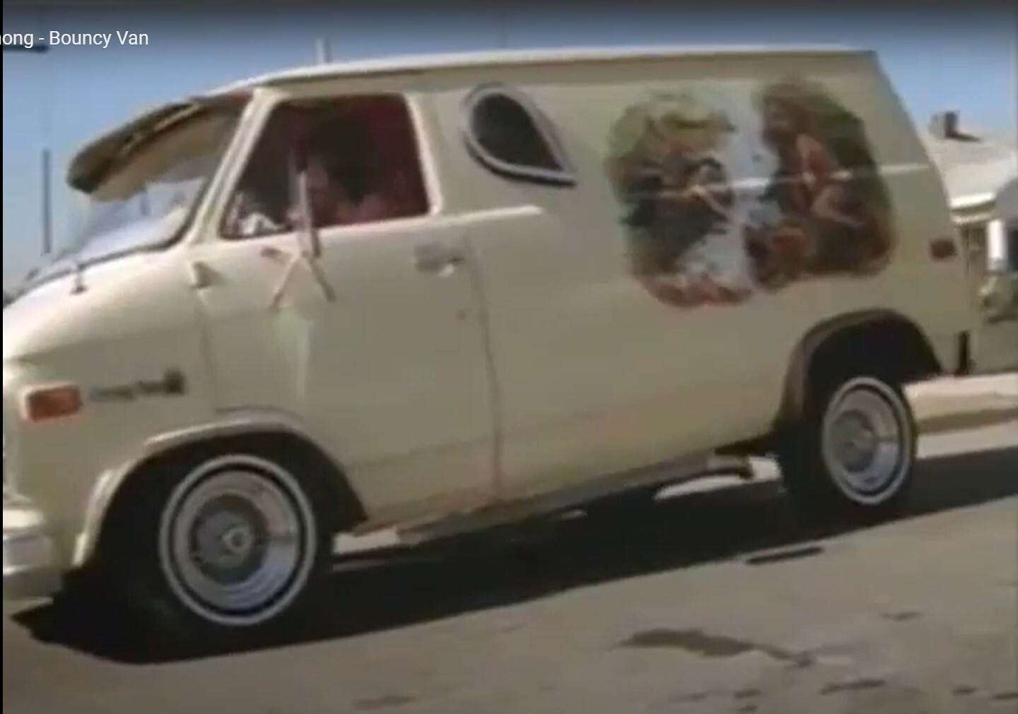 Clear 1:64 Waterslide Decal Cheech and Chong Up In Smoke Lowrider Van