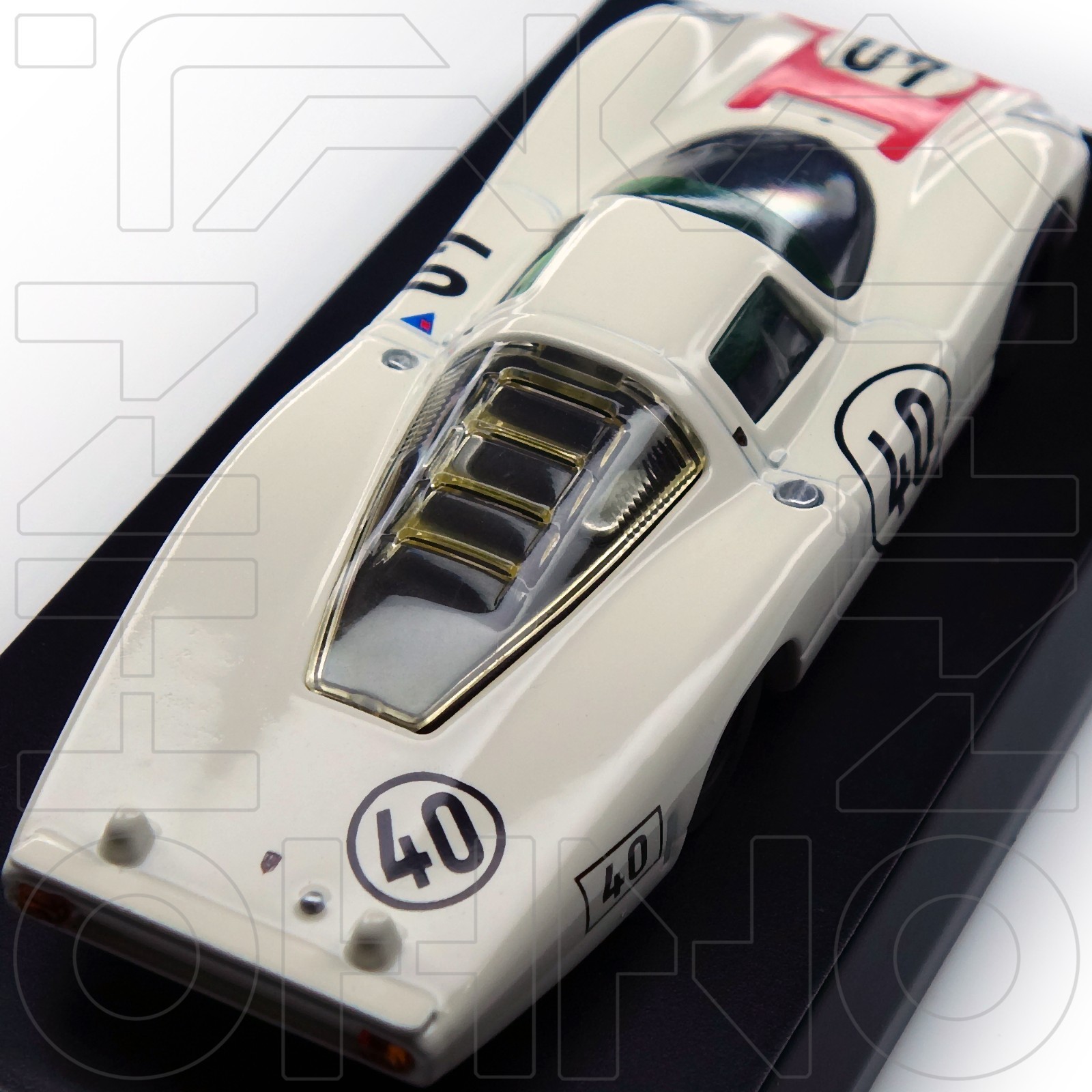 Porsche 907 #40 Rindt Mitter LM 1973 KYOSHO 1:64 Collection 2 post 910 pre 908