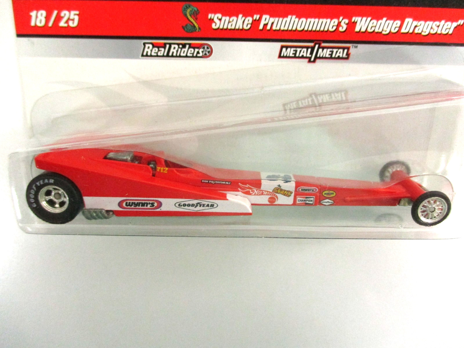 HOT WHEELS – DRAG STRIP DEMONS – DON THE SNAKE PRUDHOMME T/F WEDGE DRAGSTER