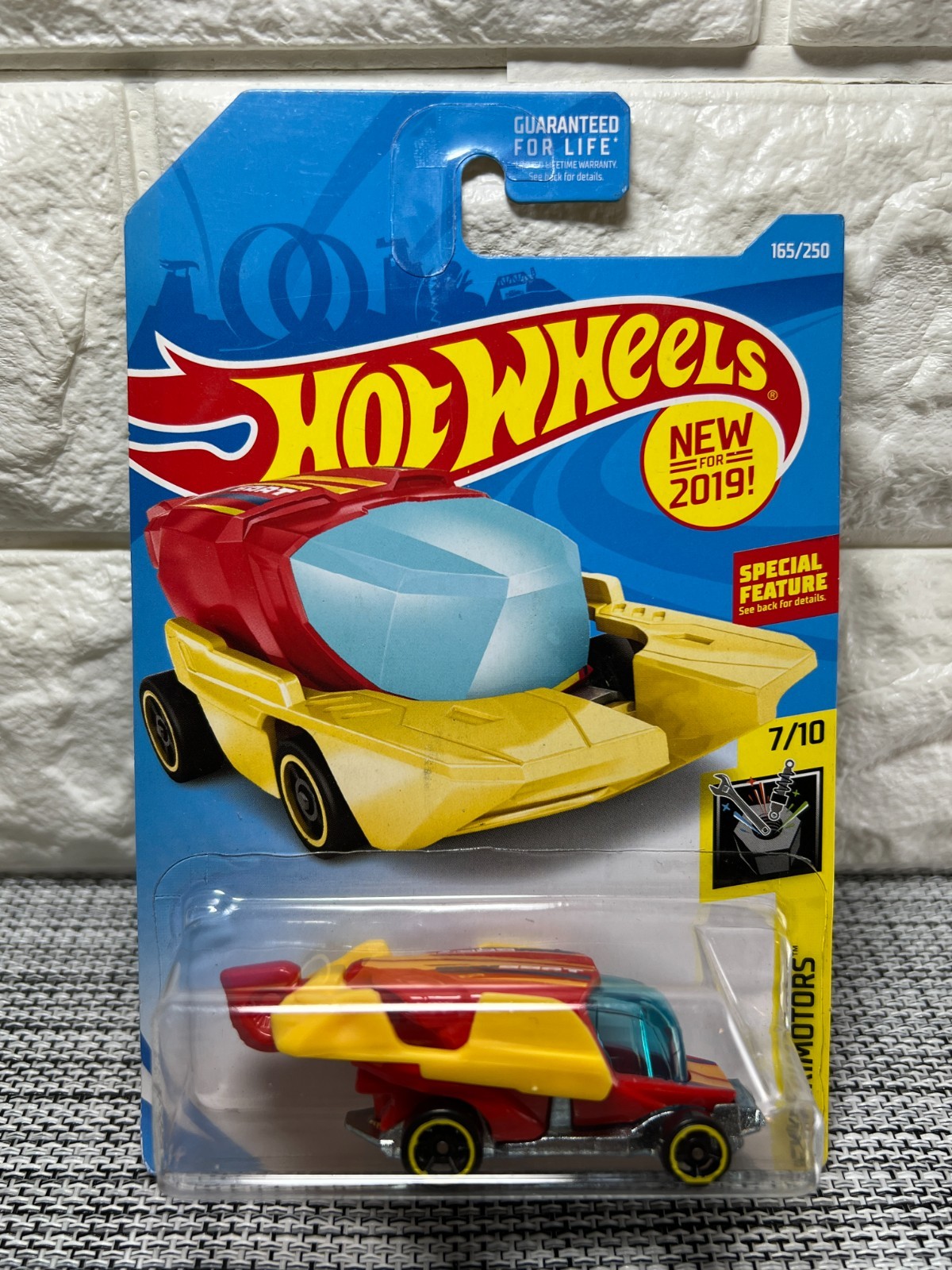 Hot Wheels Experimotors 7/10 Sky Boat 165/365 Special Feature Red/Yellow