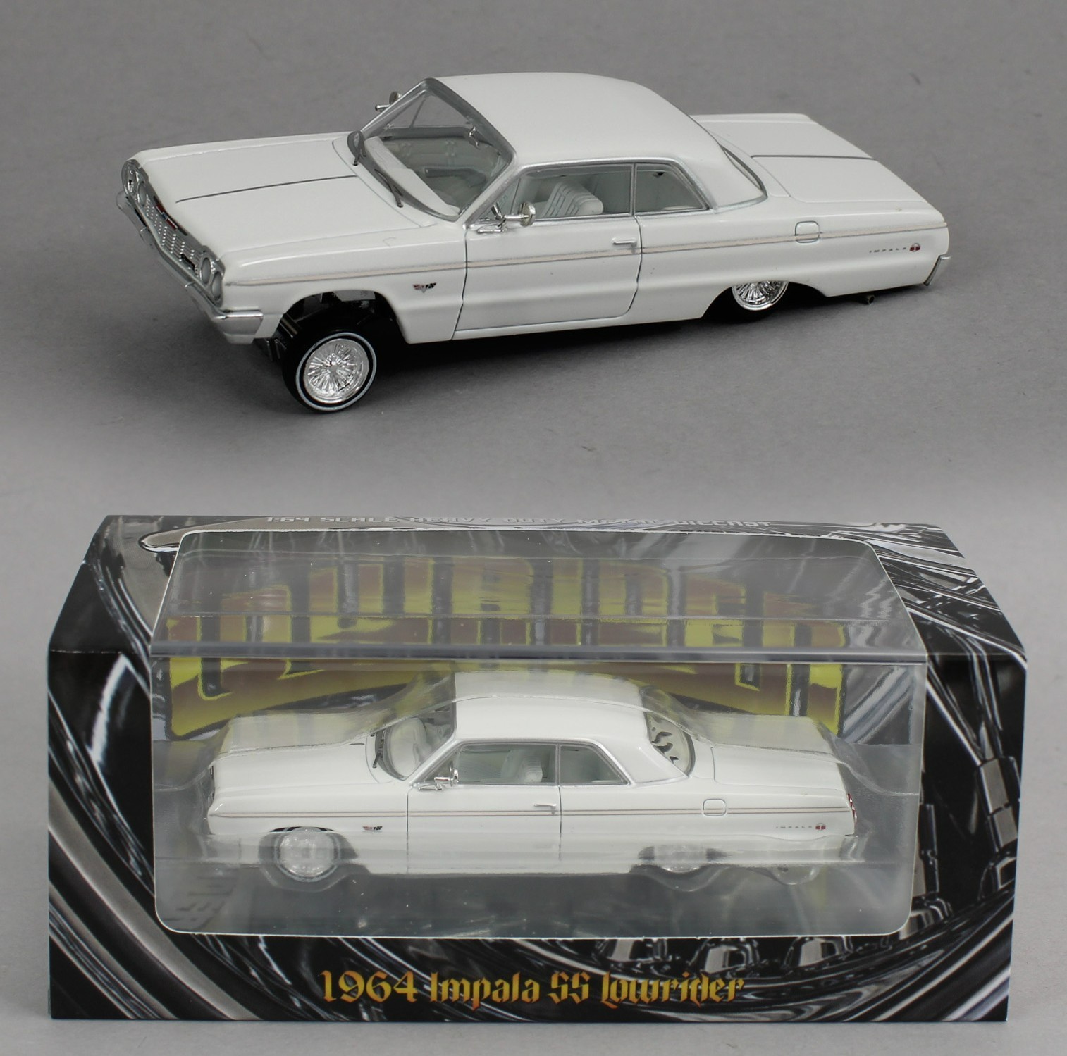 1:64 *97M* WHITE 1964 Chevrolet IMPALA *LOWRIDER* NIB