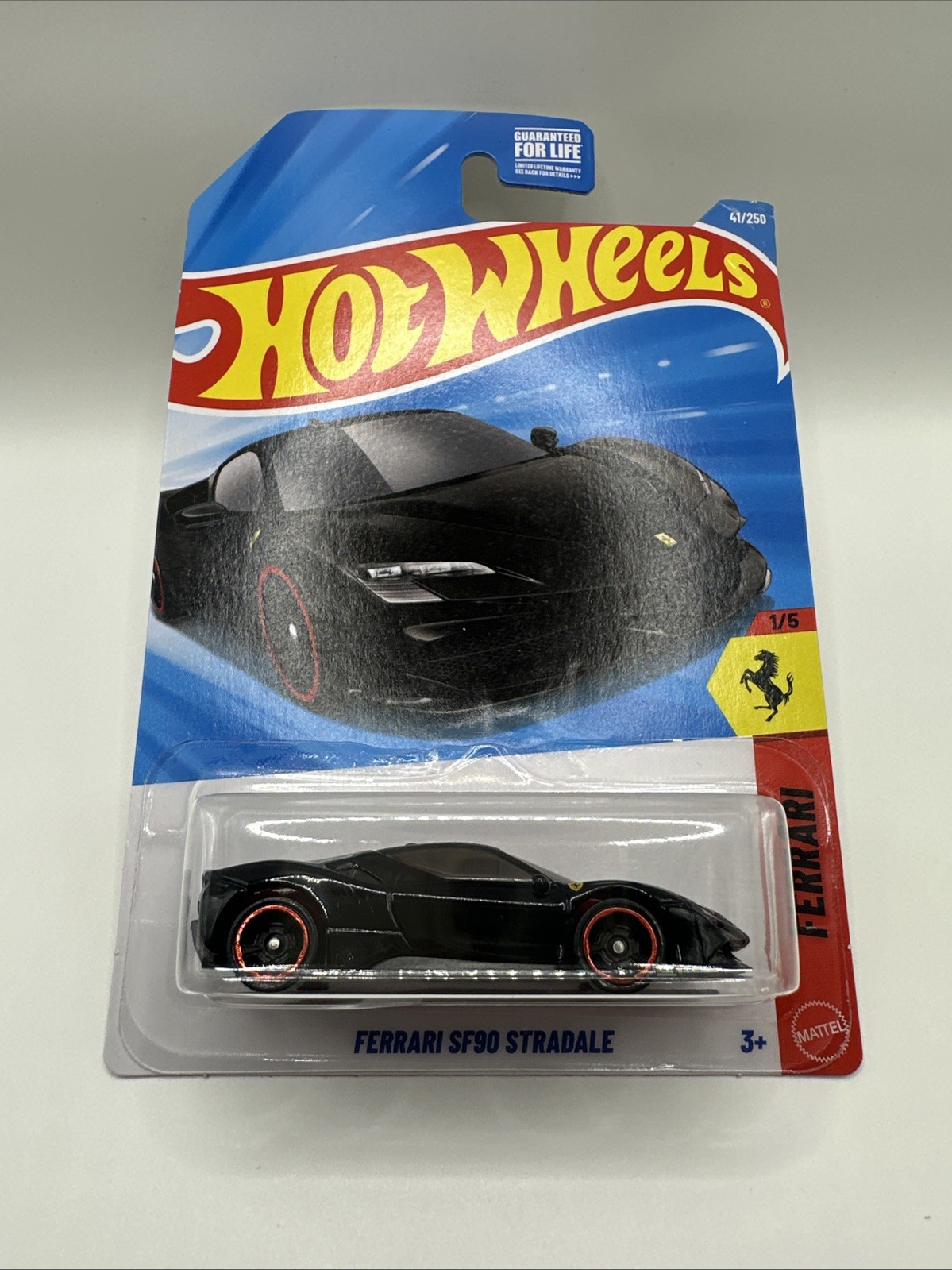 2026 New Hot Wheels Ferrari Sf90 Stradale Case H 1/5 Ferrari Black