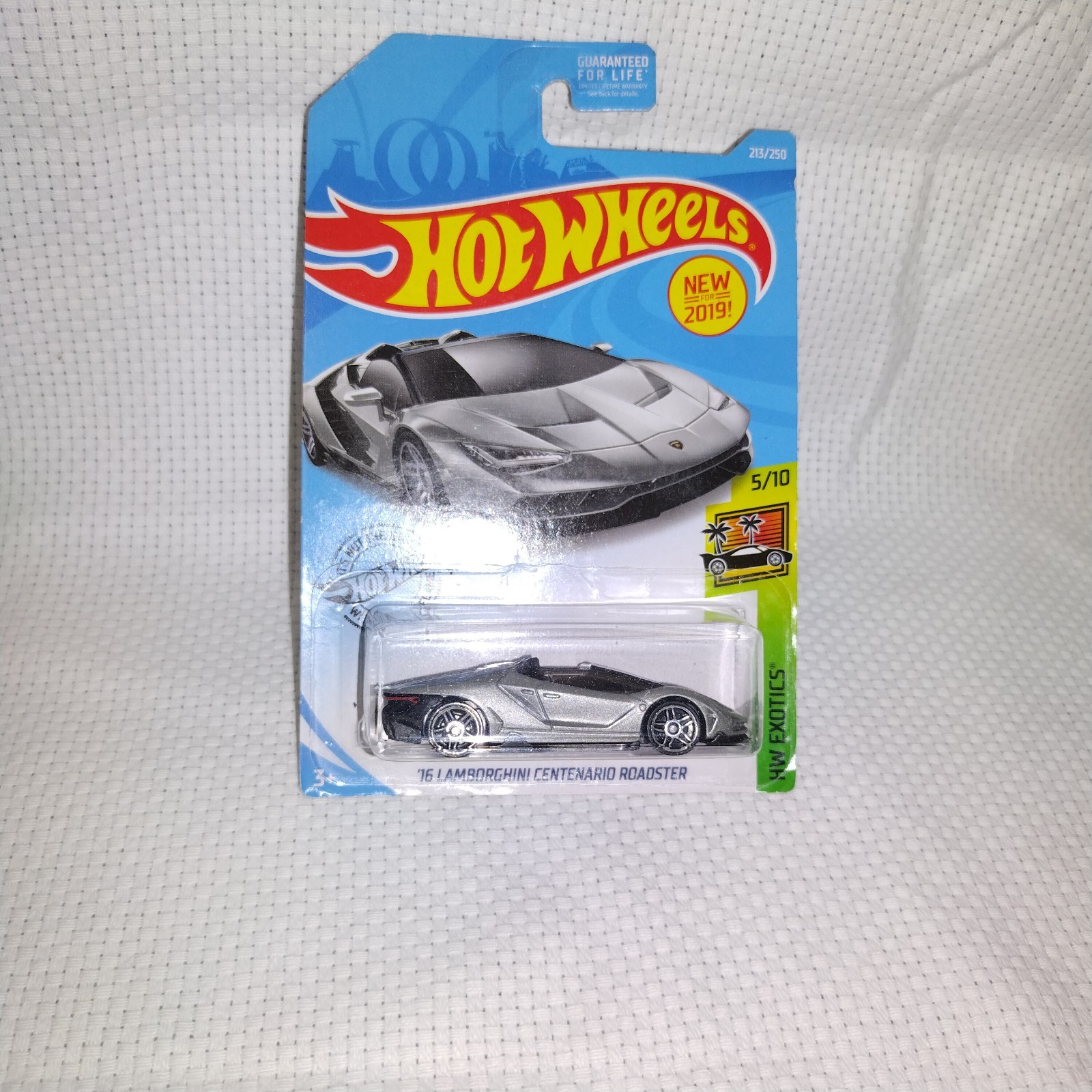 Hot Wheels Exotics Silver ’16 Lamborghini Centenario Roadster #213 A5
