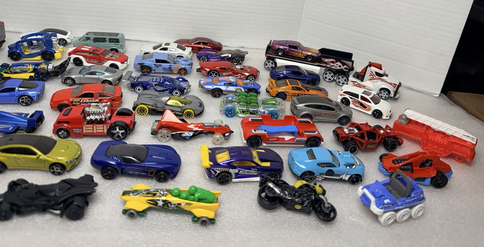 Hot Wheels Diecast Cars, Trucks, Van, Motorcycle Mixed Lot of 49
