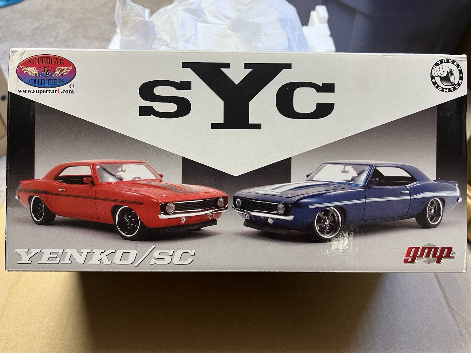 1/18, 1969 CAMARO YENKO/SC STREET FIGHTER IN BLUE, #28 OF 996.