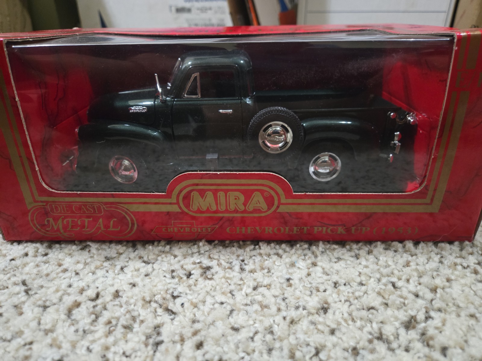 Mira 1953 Chevrolet Green Pick Up Truck Vehicle Golden Line Collection #6190