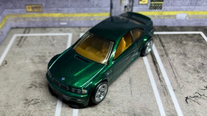 CUSTOM Green BMW M3 • 2026 Hot Wheels Premium • Chrome Real Riders • Power Trip