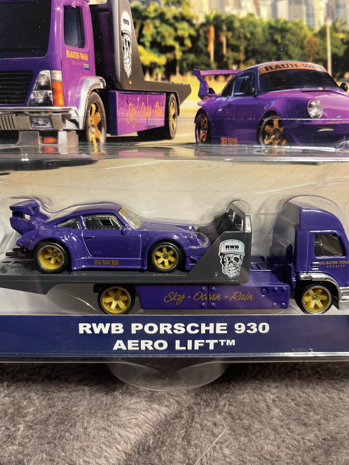 Hot Wheels Team Transport – RWB PORSCHE 930 AERO LIFT #17 1/64 2019 – PURPLE