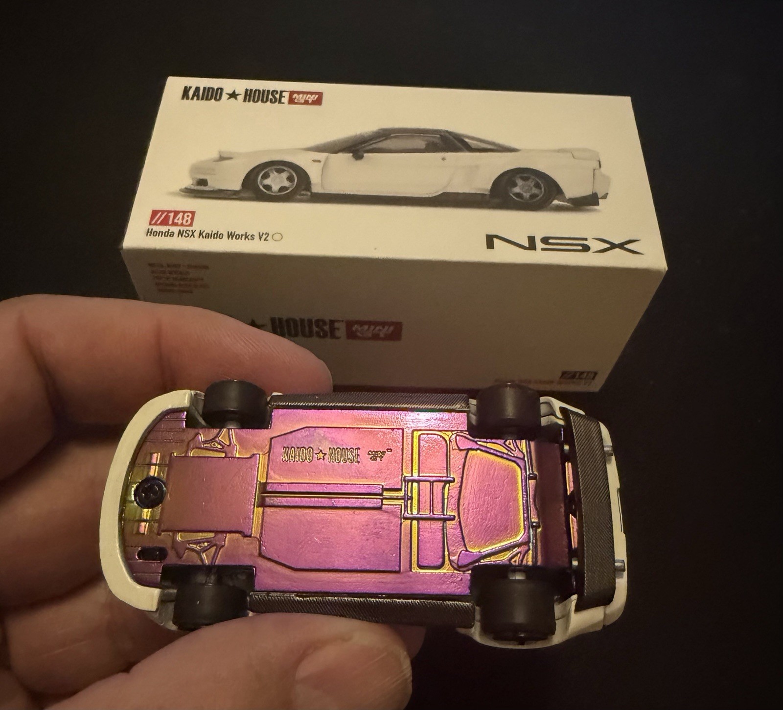 Kaido House x Mini GT 1:64 Honda NSX (NA1) Kaido WORKS V2 White KHMG148