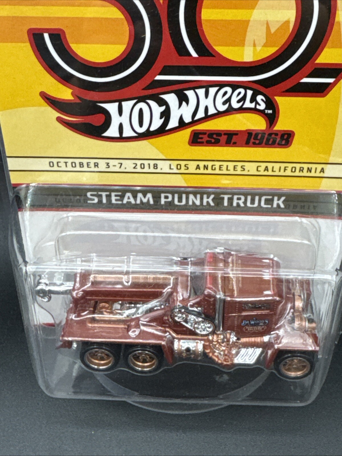2018 hot wheels BROWN STEAM PUNK TRUCK 32nd Convention Dinner Car 02479/04000