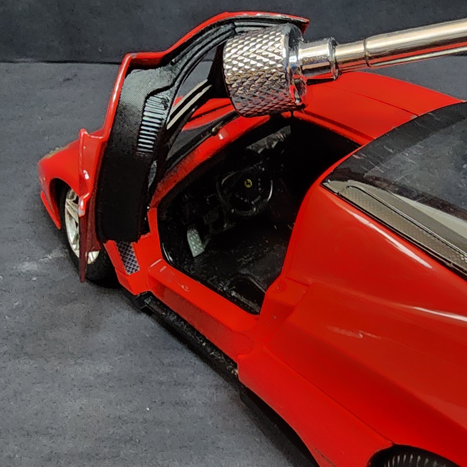 Rare Mattel Retro 2002 Y2K Hot Wheels Ferrari Enzo 1:18 Red Car Vtg Diecast V12