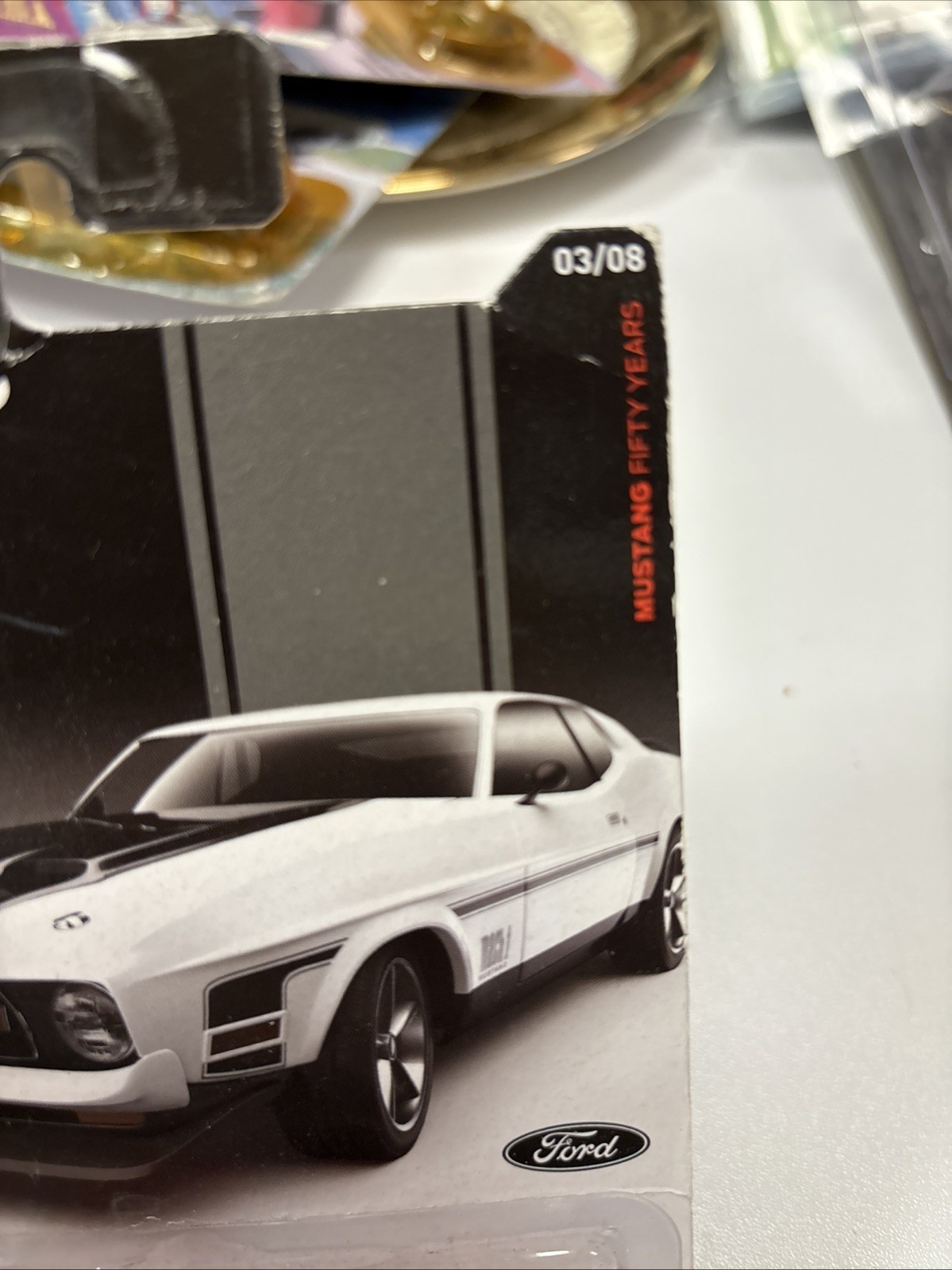 NIPn2014 Hot Wheels Mustang 50 Years Series 3/8 1971 FORD MUSTANG MACH 1 Red