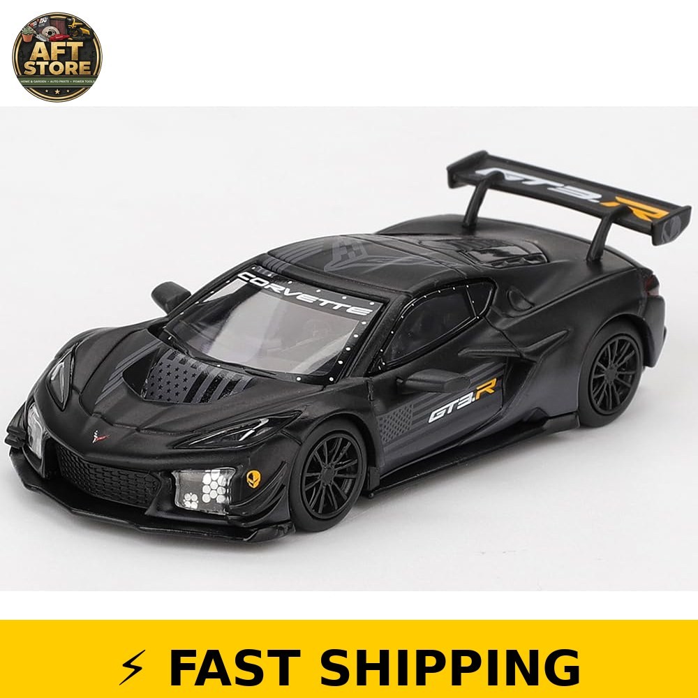 MINI GT Z06 GT3.R Black Limited Edition 1/64 Diecast Model Car