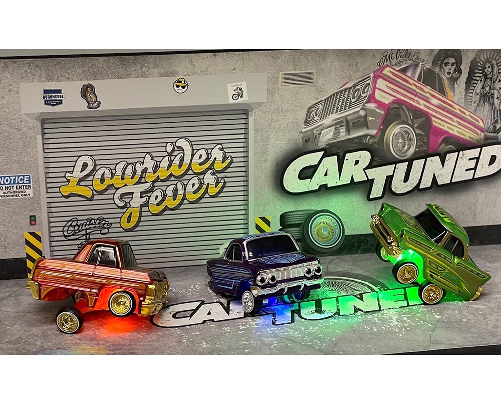 CarTuned 1:64 Lowriders SHOW GLOW Series 1 Assortment 8 Car Set, Factory Seal