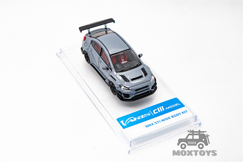 CM MODEL 1:64 STI/WRX Varis Widebody 1.0/2.0 Gray Diecast Model Car