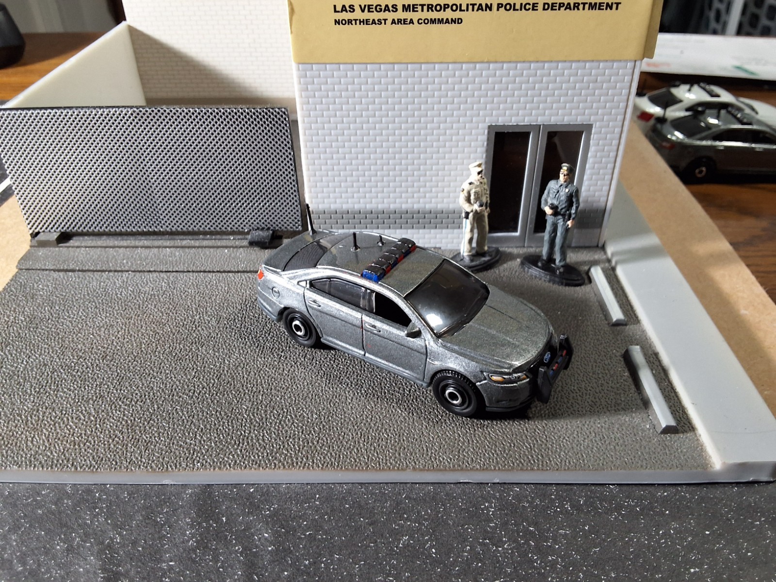 MATCHBOX POLICE FORD TAURUS INTERCEPTOR GRAY CUSTOM UNMARKED BLANK UNIT