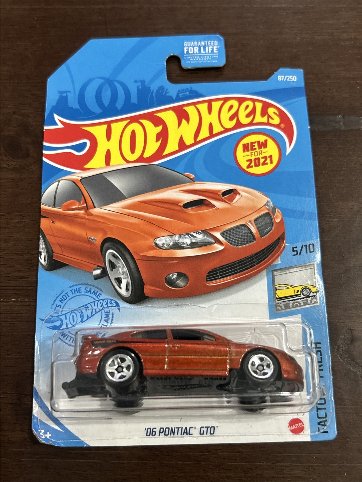 Hot Wheels HW Factory Fresh 2006 Pontiac GTO 2020 Backing Has Ware
