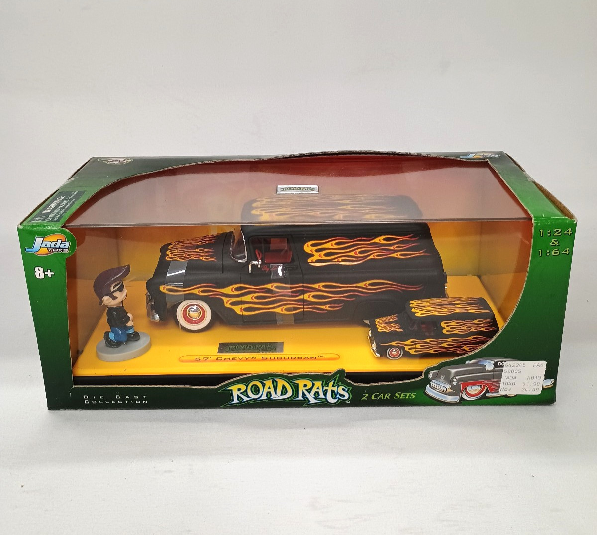 Road Rats 57′ Chevy Suburban Set 1:24 & 1:64 Scale Jada Toys Diecast NIB SEALED