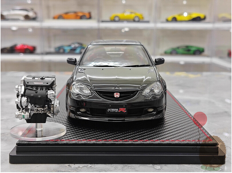 IG 1/18 Honda civic DC5 TYPE R Honda INTEGRA JDM Resin Car Model Diecast Gifts