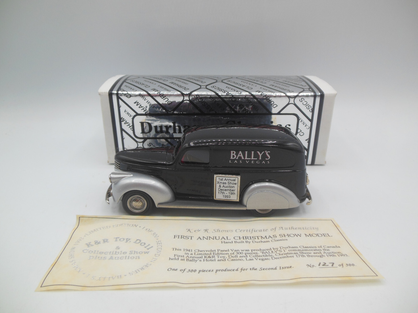 Durham Classics 1941 Chevrolet Panel Van First Annual K&R Toy Doll 1 of 300 LTD