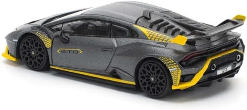 Pop Race 1:64 Lamborghini Huracan STO Matte Grey Diecast Model Car PR640242