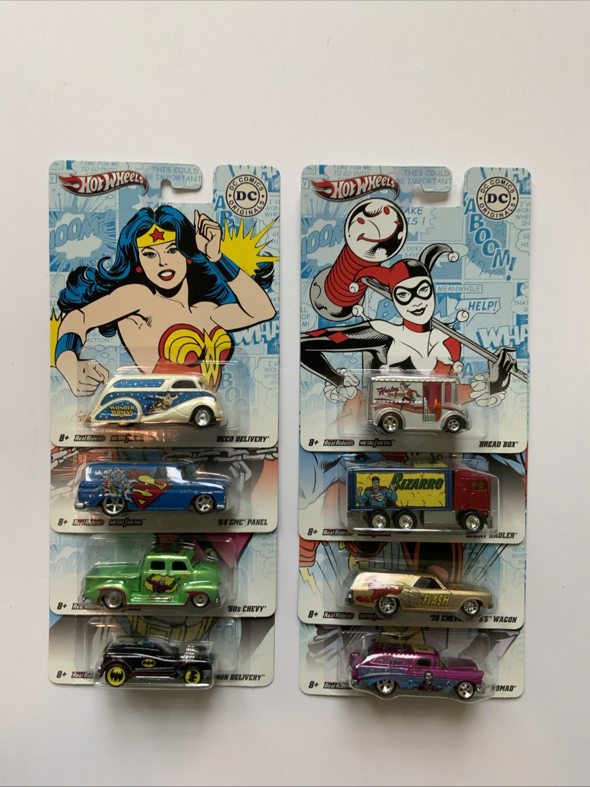 Hot Wheels Pop Culture DC Comics 2011 Set of all 8!