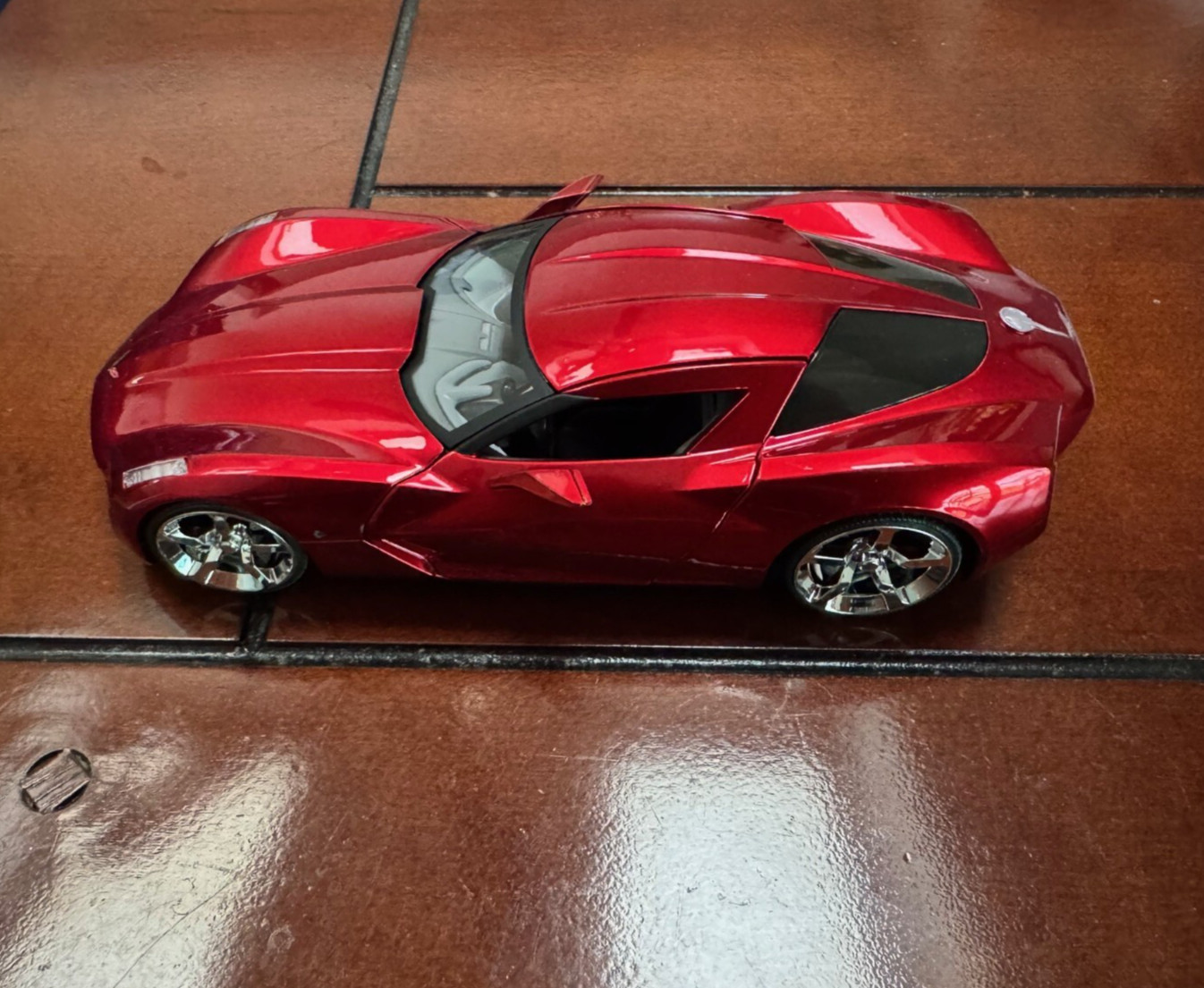 JADA 1/24 92387 BIGTIME MUSCLE 09 CHEVROLET CORVETTE STINGRAY CONCEPT RED No Box