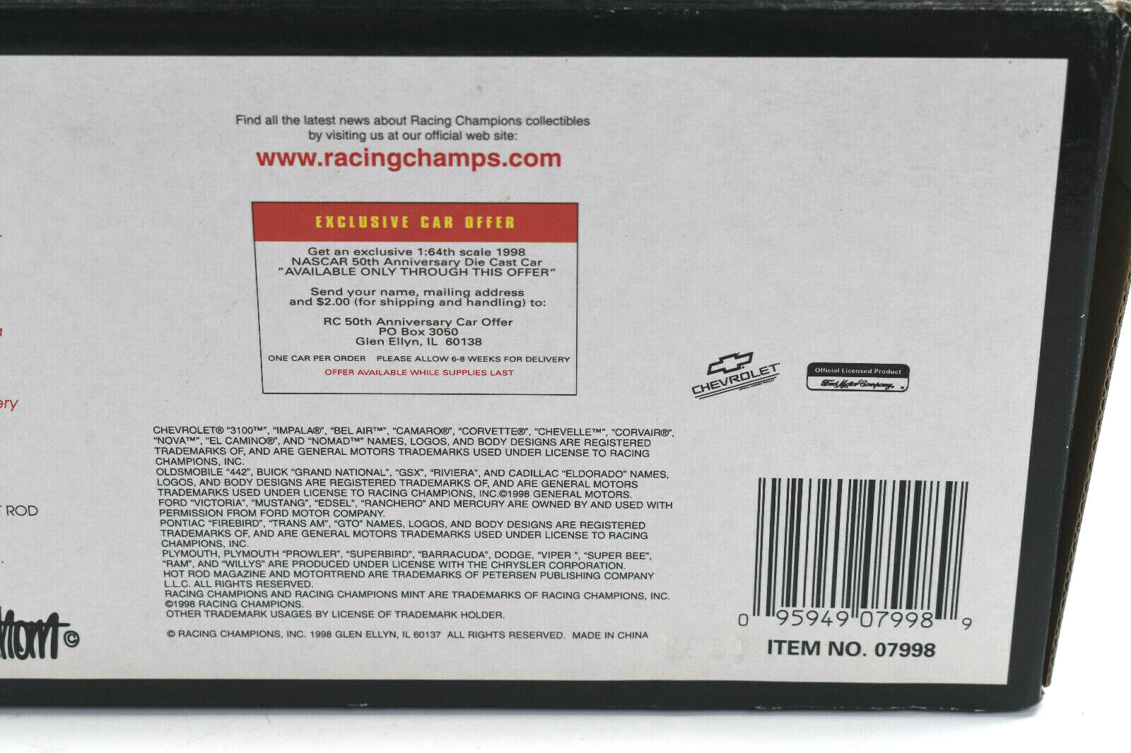 Racing Champions 1933 Ford Highboy Hot Rod Limited Edition 1 of 2500 1/24 Scale
