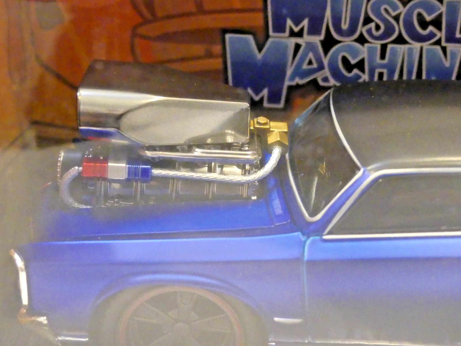 MUSCLE MACHINES BY MAISTO 1966 PONTIAC GTO – SATIN BLUE 1:24 #32234 – NASTY’!!!
