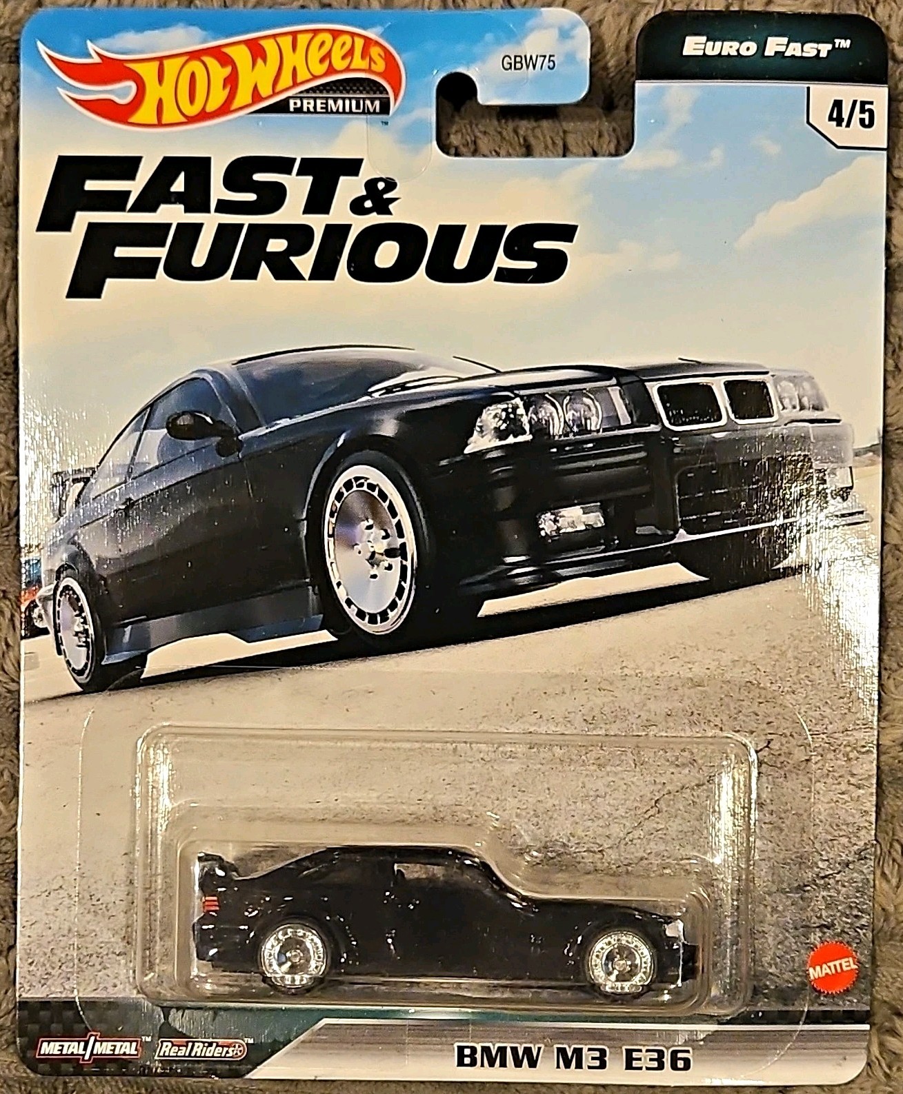 Hot Wheels Fast & Furious BMW M3 E36 Black 1:64 Diecast Car 2020 Unopened