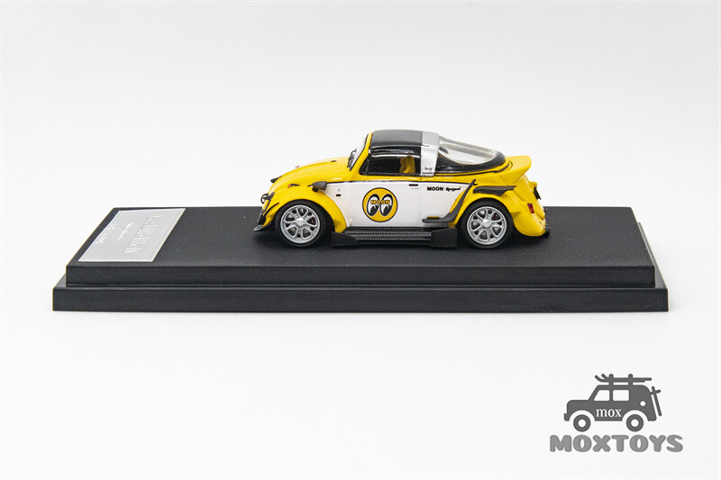 Mini Station 1:64 RWB-Targa Beetle T1 Van Trailer Set Mooneyes Model Car