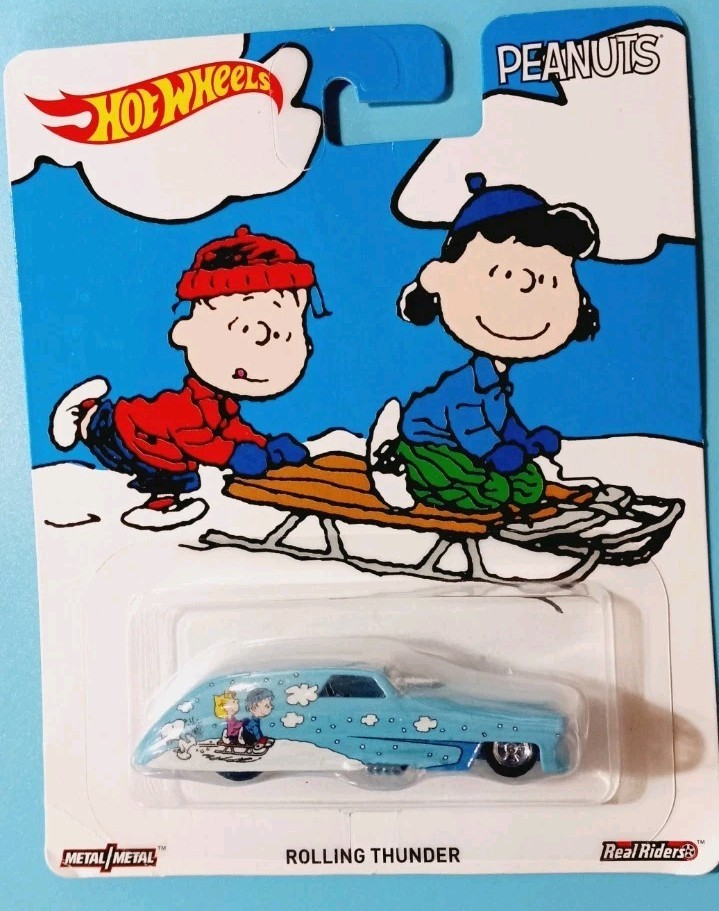 Hot Wheels Peanuts Pop Culture Assortment Lot of 4 2014-2016 Real Riders NIP