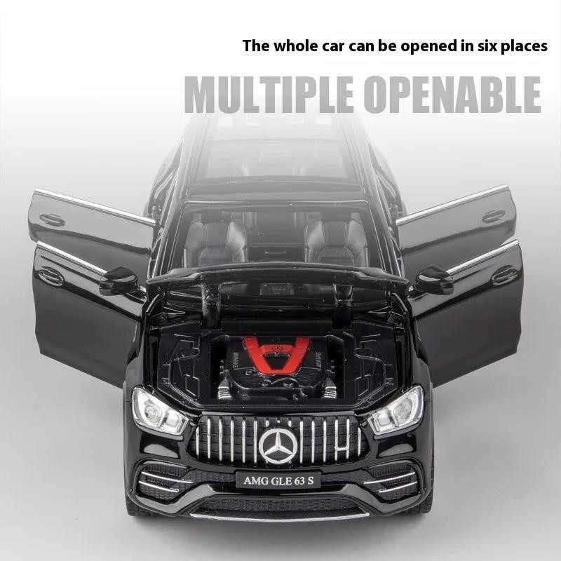 1:32 Scale Mercedes AMG GLE63 Alloy Diecast SUV Car Model Sound/Light Gift NEW