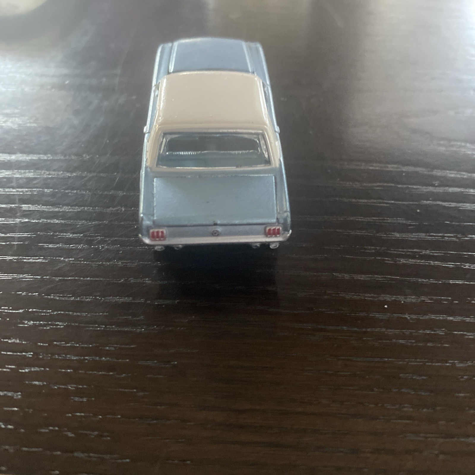 Matchbox Muscle Car-Light Blue With White Top Ford Mustang.