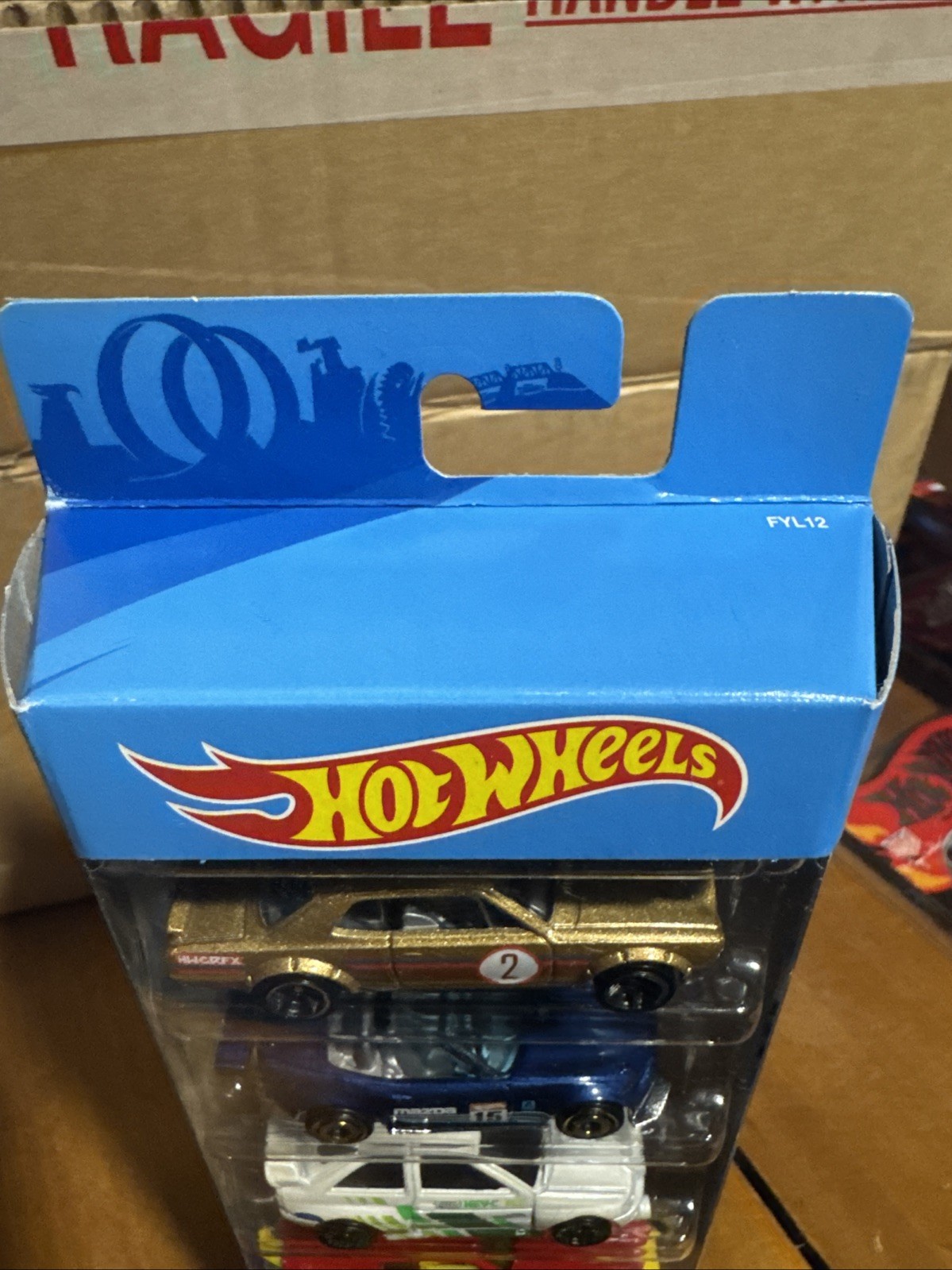 Hotwheels Nightburnerz 5 Pack Nissan/mazda/ford/mad Mango /chevy